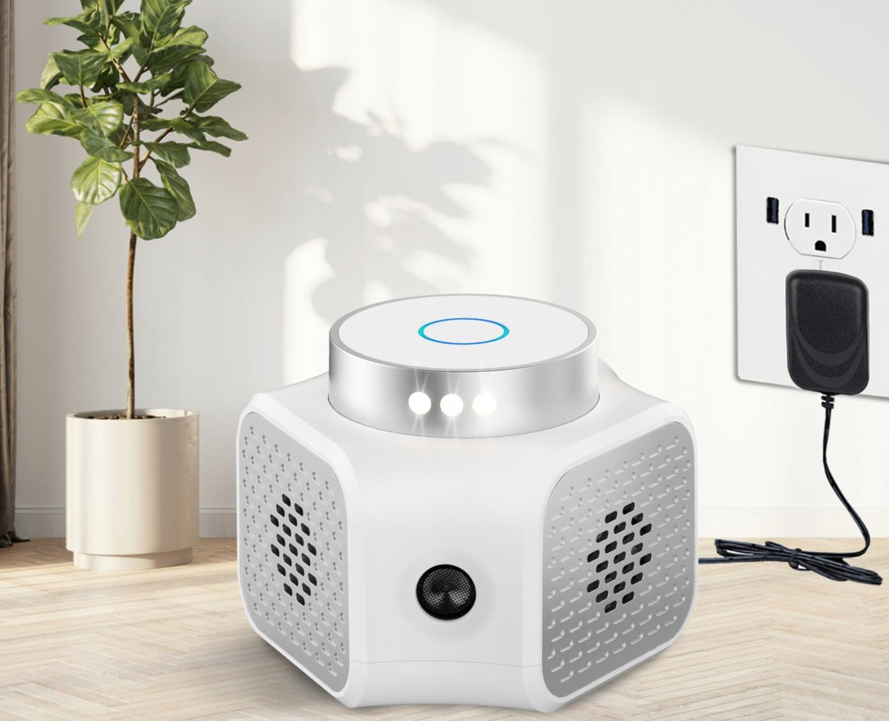 Aparat cu ultrasunete impotriva rozatoarelor si insectelor, Zola, raza functionare 120 m², 4 moduri de functionare, 2.7 W, frecventa 22-35 kHz3, alb Aparat cu ultrasunete impotriva rozatoarelor si insectelor, Zola, raza functionare 120 m², 4 moduri de functionare, 2.7 W, frecventa 22-35 kHz3, alb